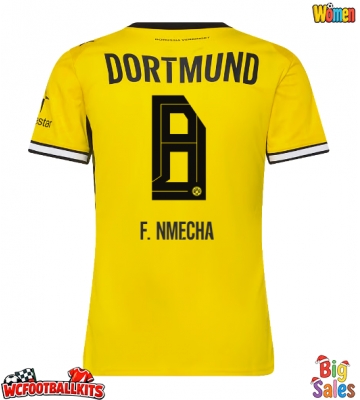 Borussia Dortmund Felix Nmecha #8 Replica Home Stadium Shirt for Women 2026-27 Short Sleeve